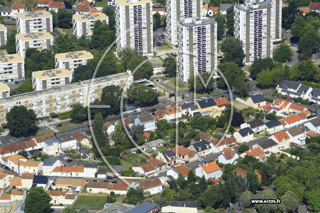 Photo arienne de Nantes (la Beaujoire)