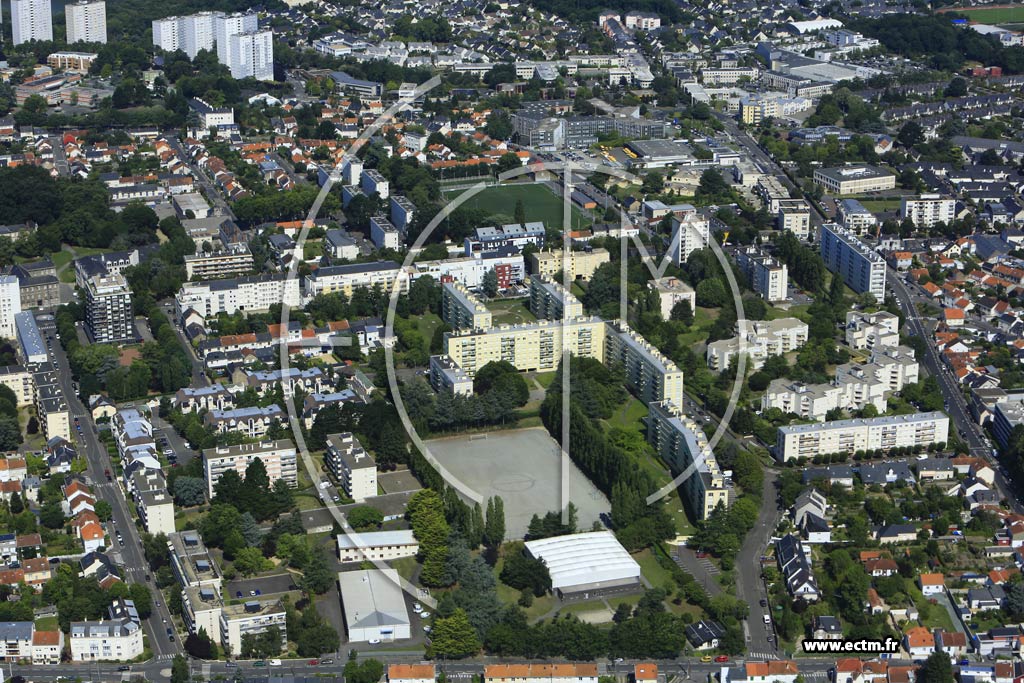 Photo arienne de Nantes (la Bottire)