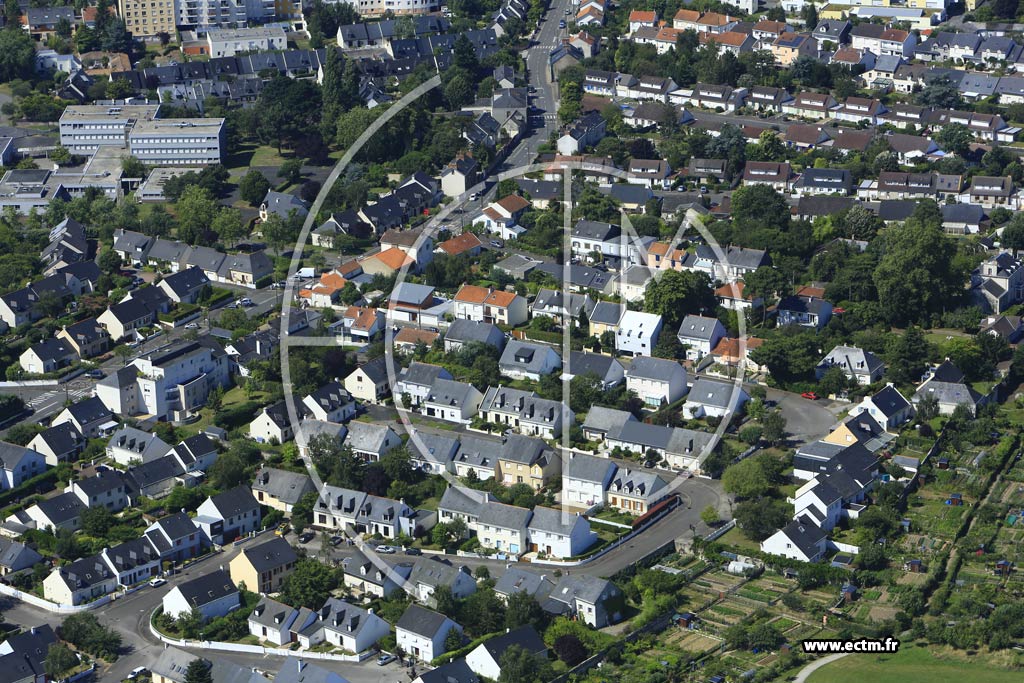 Photo arienne de Nantes (la Marrire)