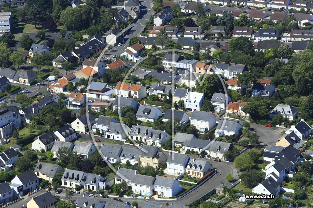 Photo arienne de Nantes (la Marrire)