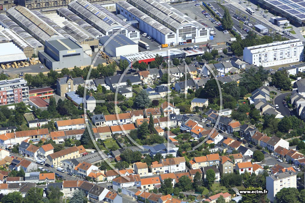 Photo arienne de Nantes (la Pilotire)
