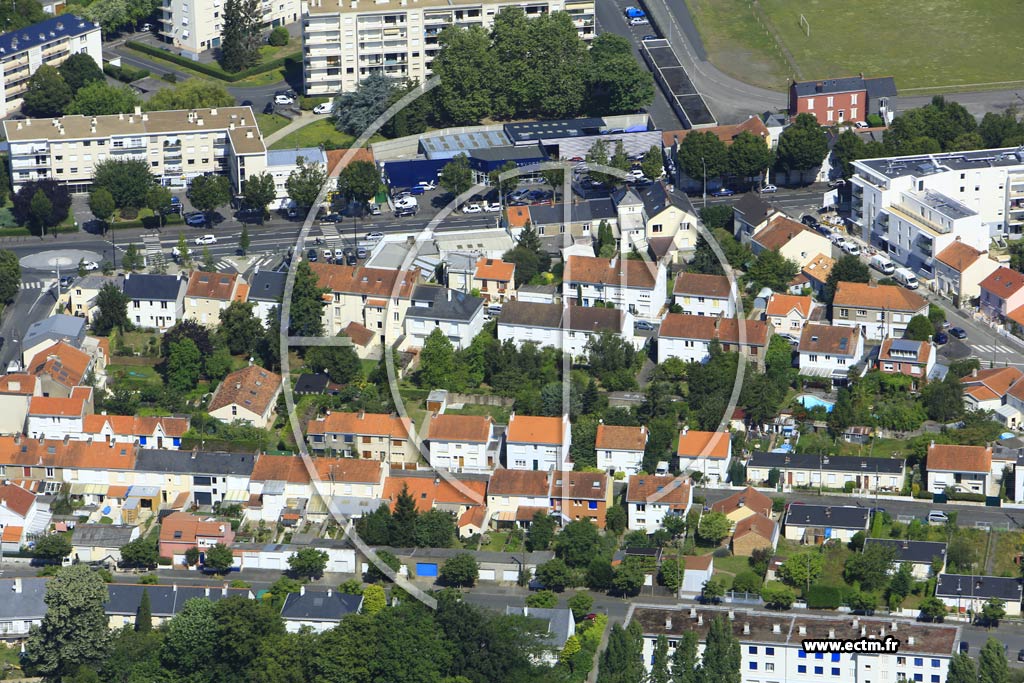 Photo arienne de Nantes (la Pilotire)