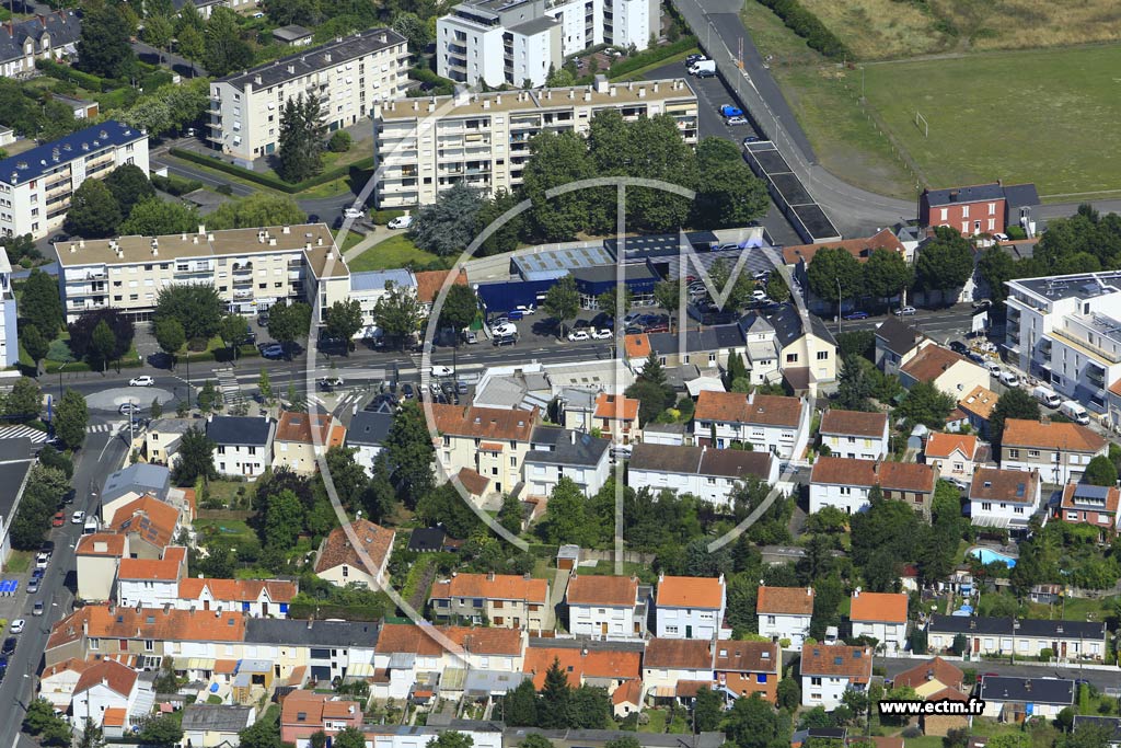 Photo arienne de Nantes (la Pilotire)