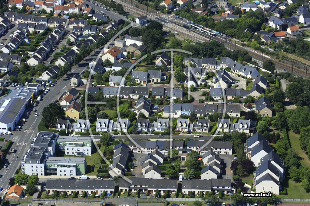 Photo arienne de Nantes (le Landreau)