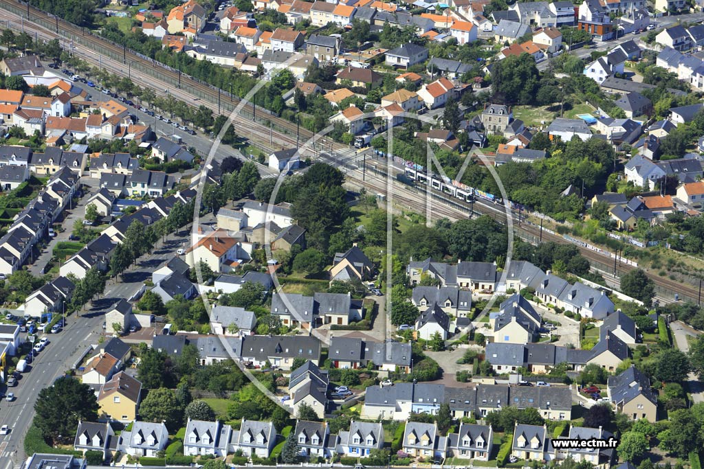 Photo arienne de Nantes (le Landreau)