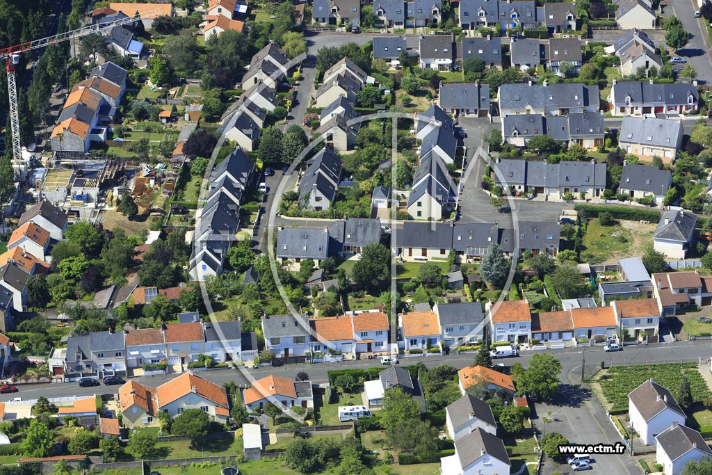 Photo arienne de Nantes (le Landreau)