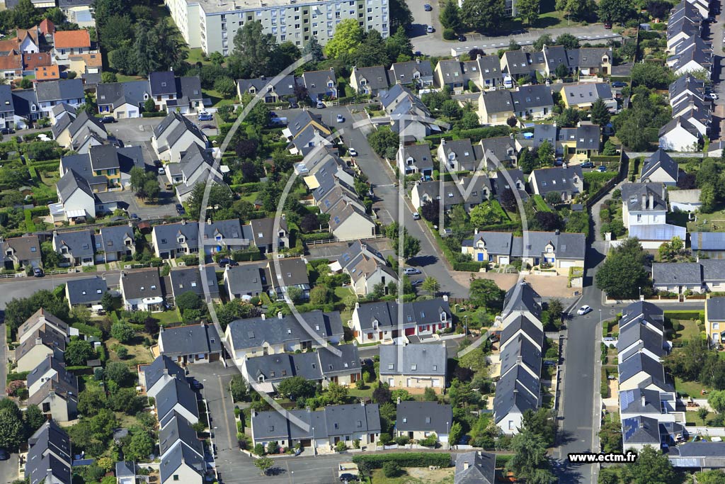 Photo arienne de Nantes (le Landreau)