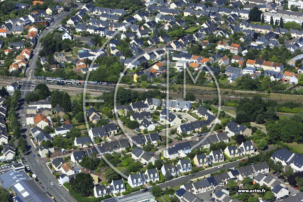 Photo arienne de Nantes (le Landreau)