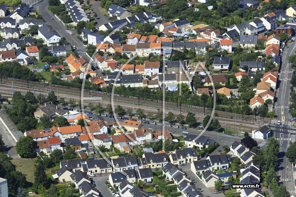 Photo arienne de Nantes (le Landreau)