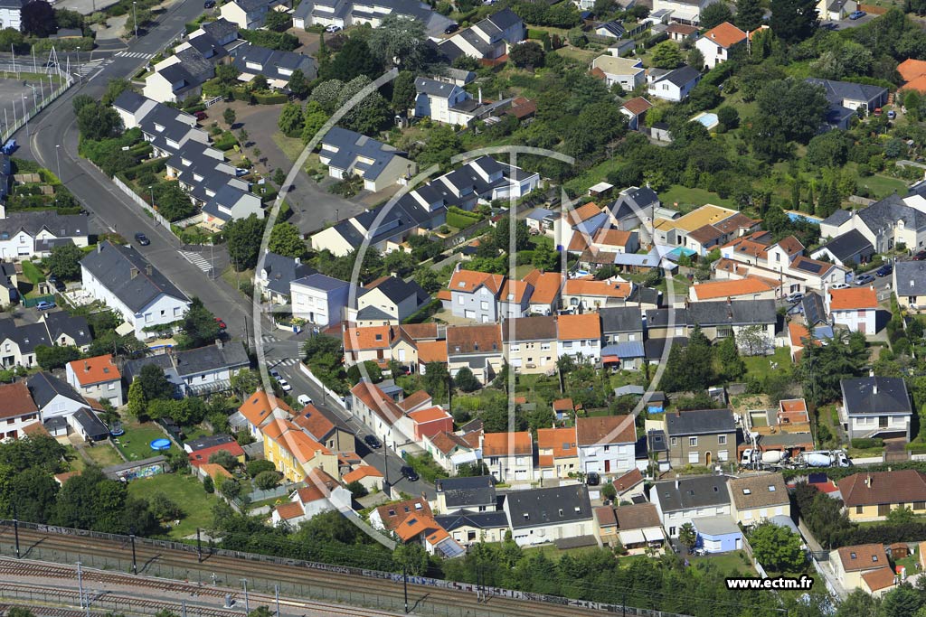 Photo arienne de Nantes (le Landreau)