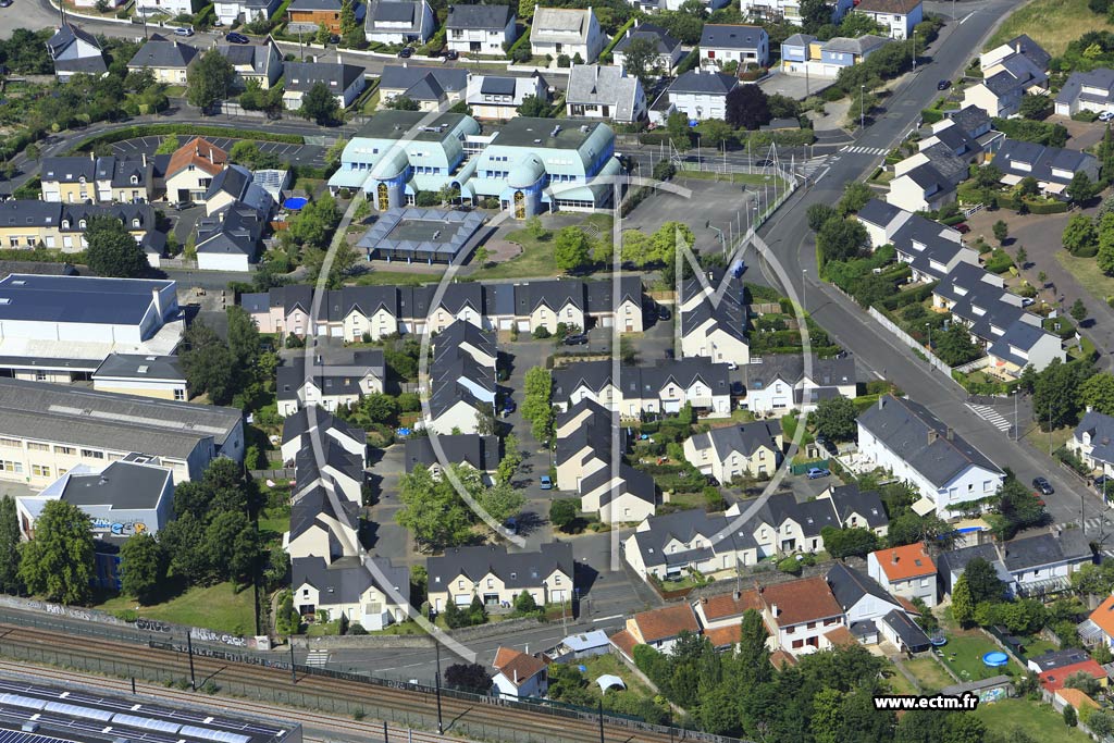 Photo arienne de Nantes (le Landreau)