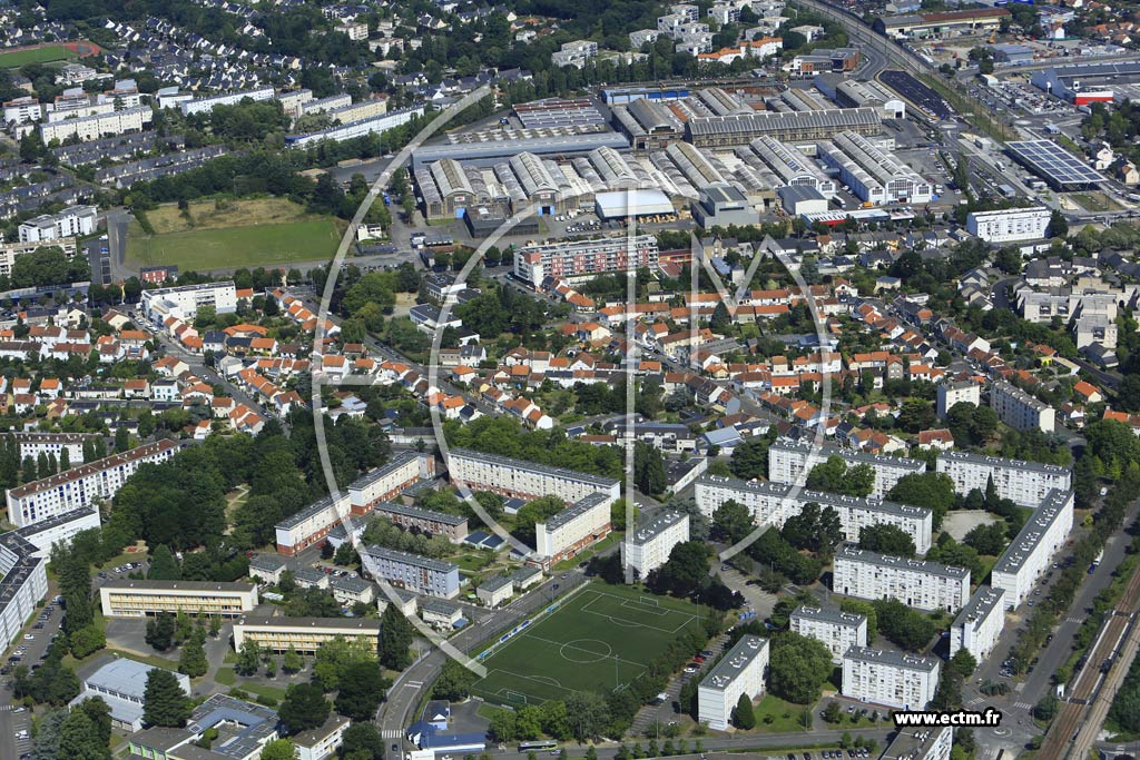 Photo arienne de Nantes (le Pin Sec)
