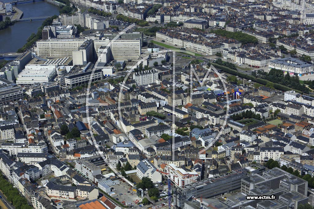 Photo arienne de Nantes (Madeleine - Champs de Mars)