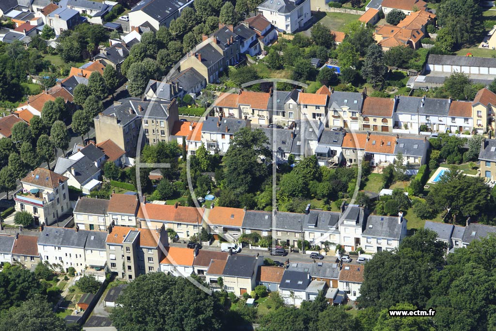 Photo arienne de Nantes (Quartier de la Basilique St-Donatien et St-Rogatien)