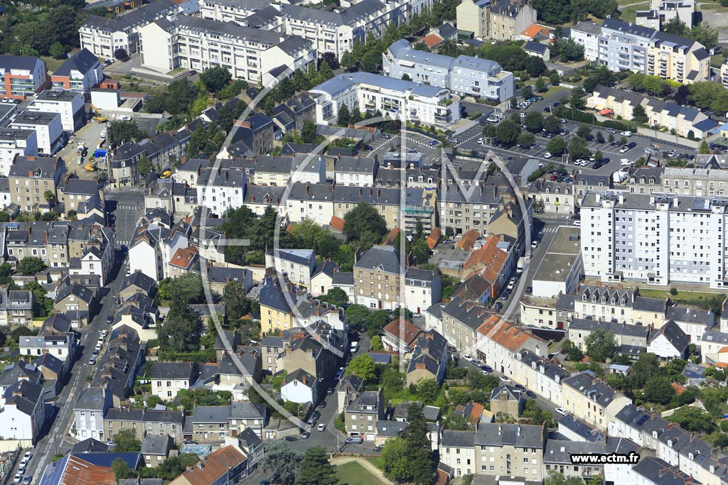 Photo arienne de Nantes (Quartier de la Caserne Lamoricire)
