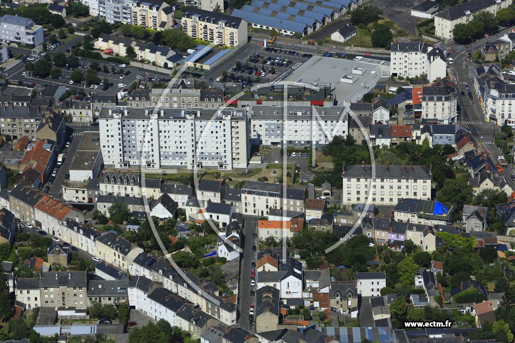 Photo arienne de Nantes (Quartier de la Caserne Lamoricire)