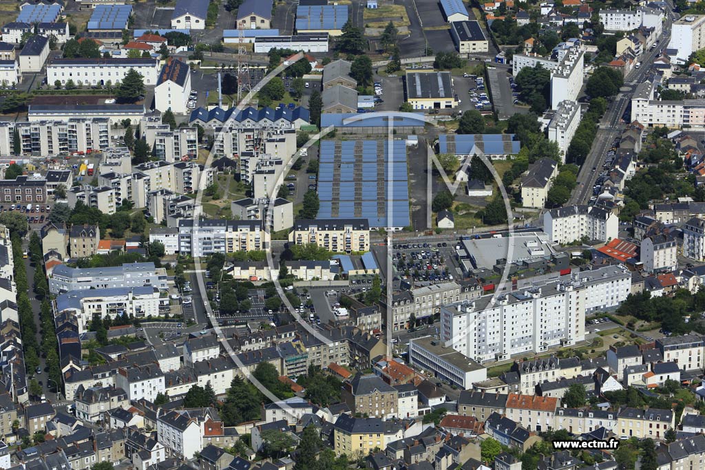 Photo arienne de Nantes (Quartier de la Caserne Lamoricire)