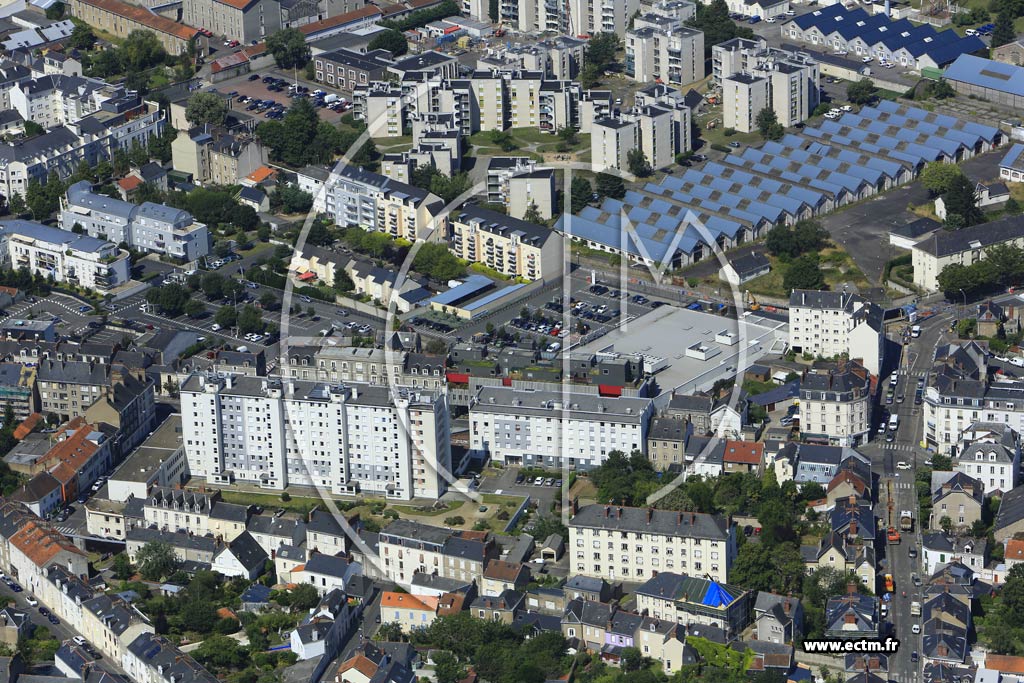 Photo arienne de Nantes (Quartier de la Caserne Lamoricire)
