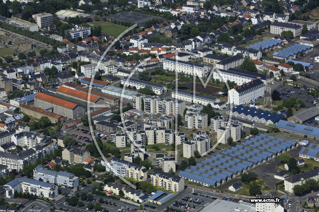 Photo arienne de Nantes (Quartier de la Caserne Lamoricire)