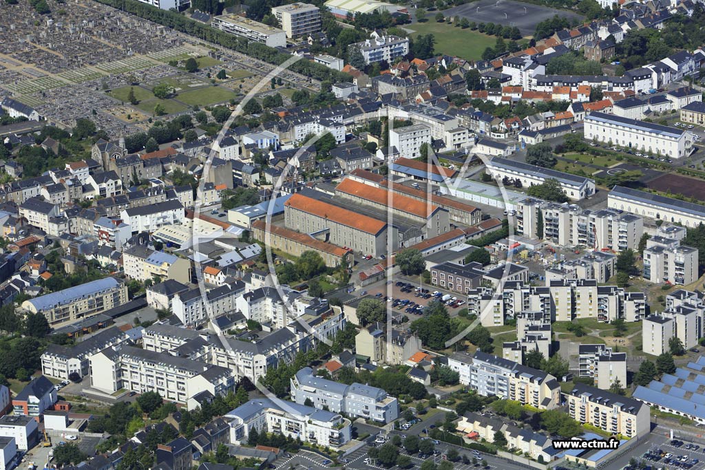 Photo arienne de Nantes (Quartier de la Caserne Lamoricire)