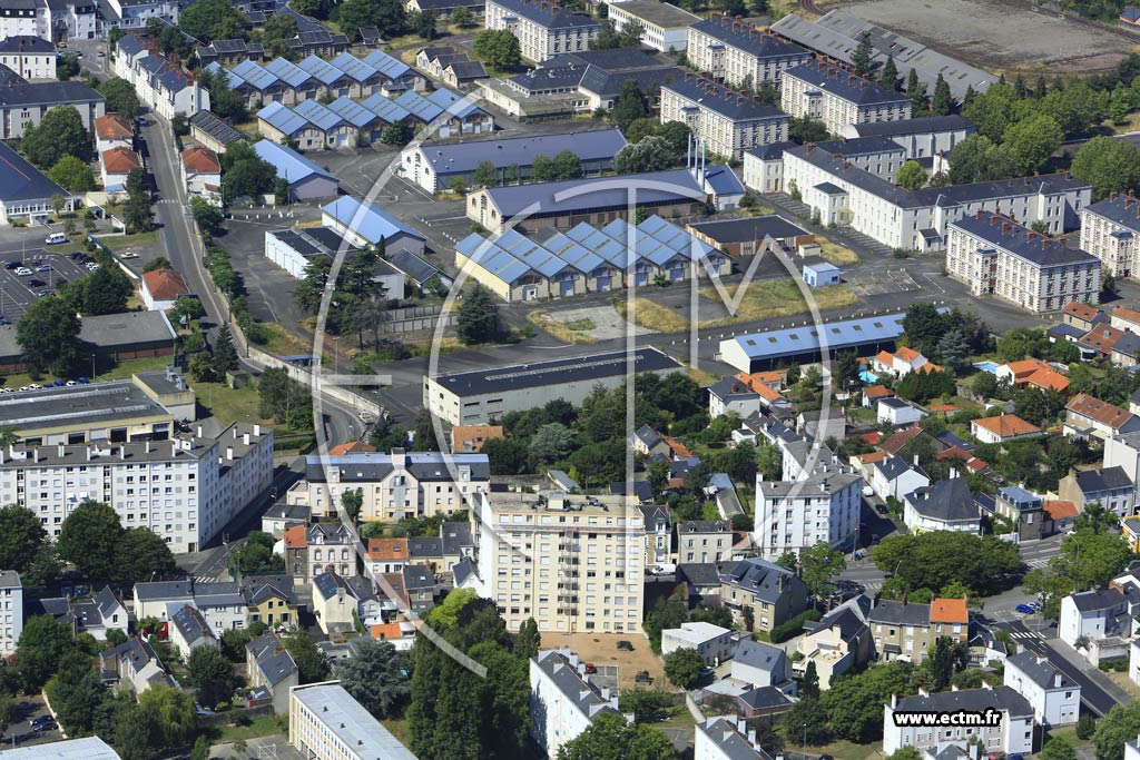 Photo arienne de Nantes (Quartier de la Caserne Lamoricire)