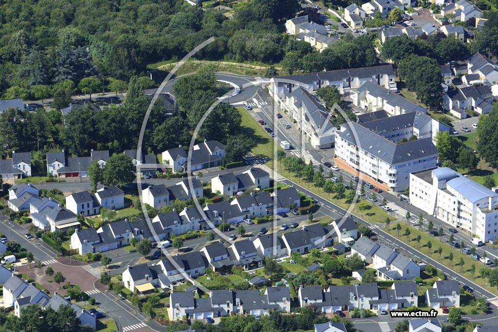 Photo arienne de Nantes (Saint-Joseph de Porterie)