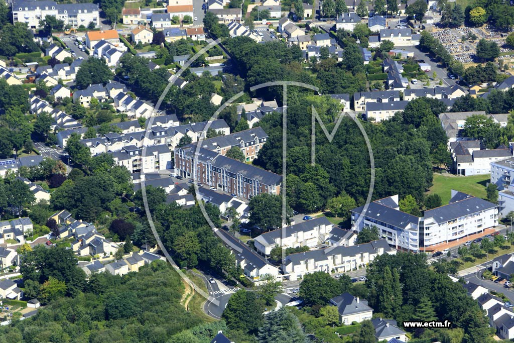 Photo arienne de Nantes (Saint-Joseph de Porterie)