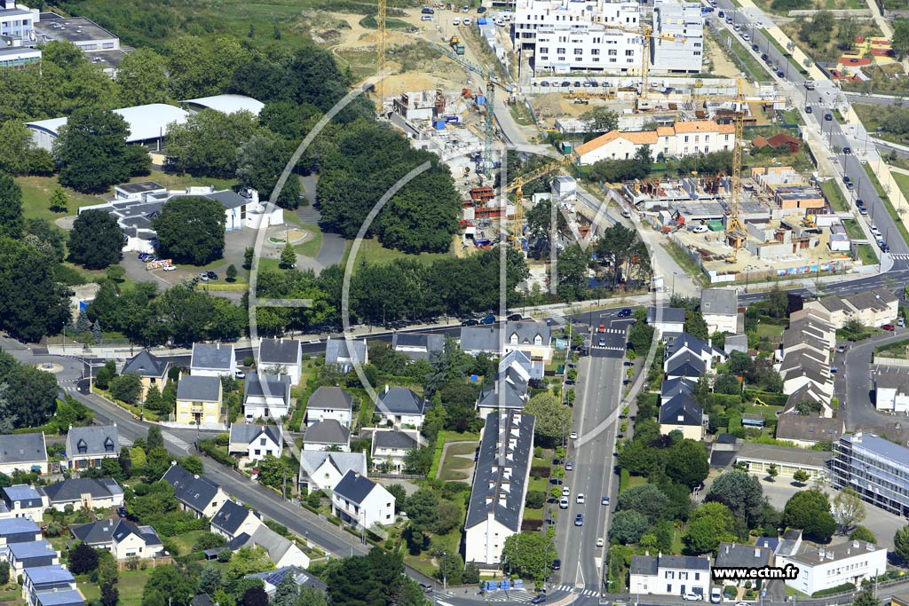 Photo arienne de Nantes (Vieux Doulon)