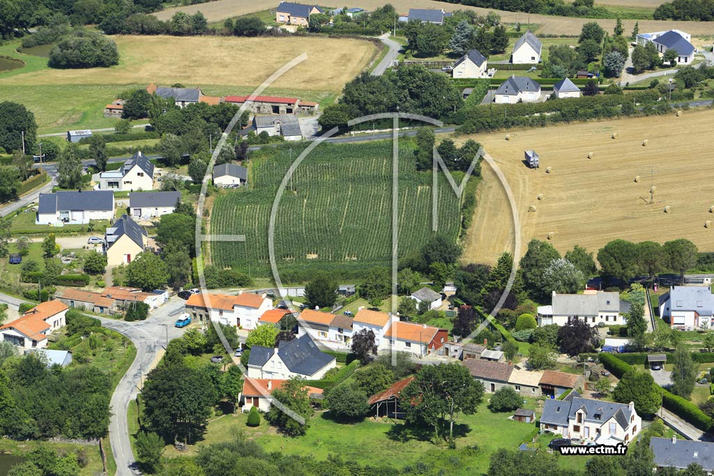 Photo arienne de Saint-Mars-du-Dsert (la Renaudire)