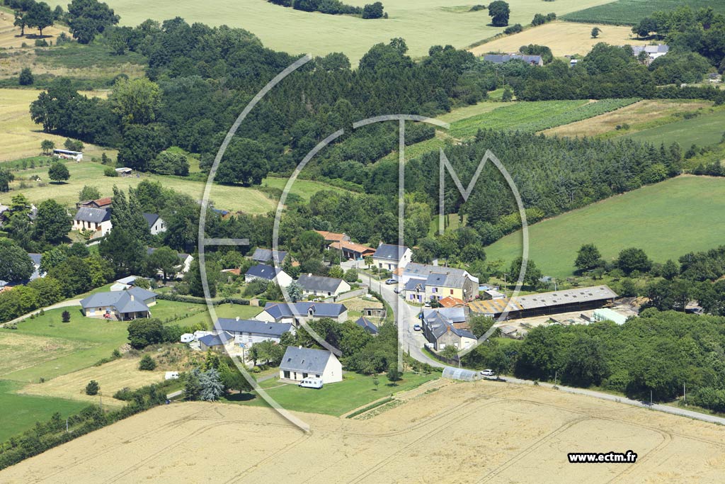 Photo arienne de Saint-Mars-du-Dsert (la Tressoudire)
