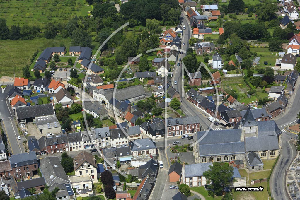 Photo arienne de Criel-sur-Mer (le Moulin du Haut)