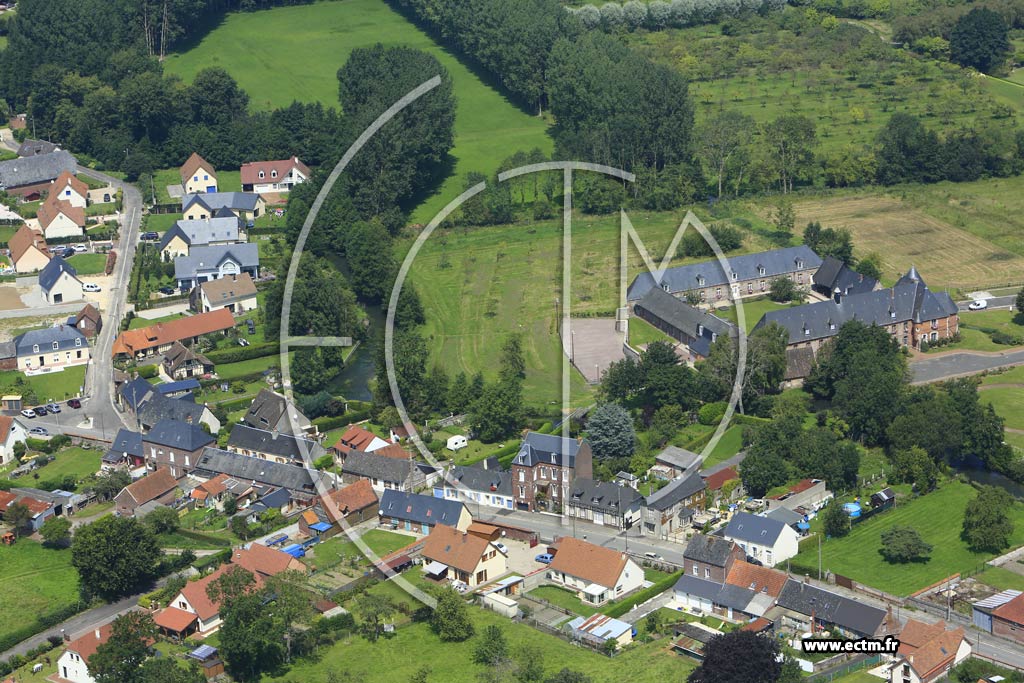 Photo arienne de Criel-sur-Mer (Quartier du Manoir de Branon)