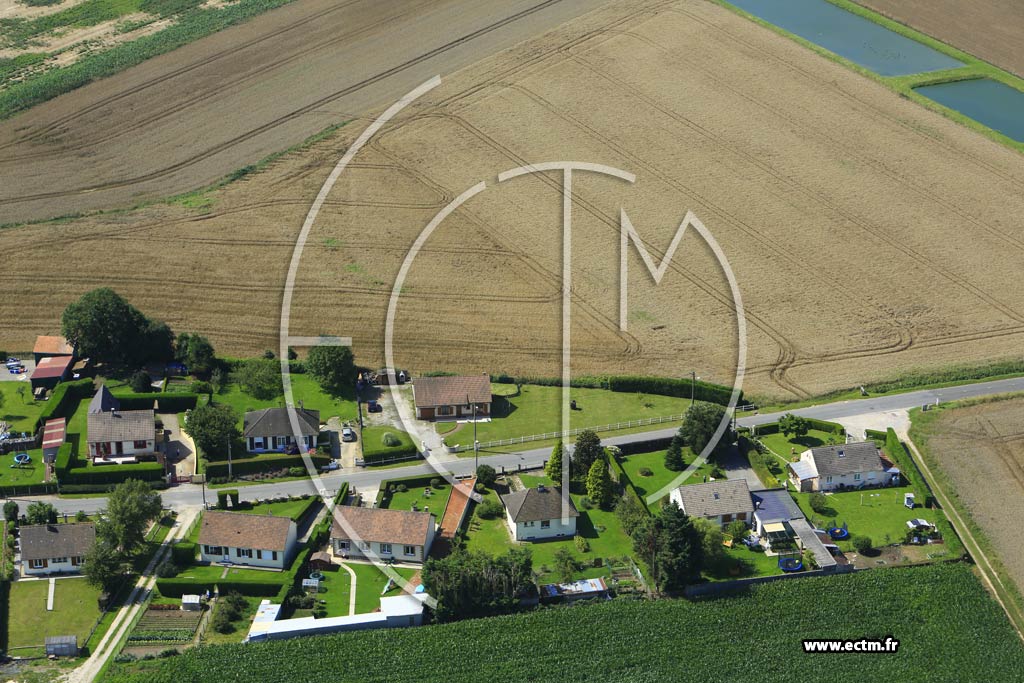 Photo arienne de Le Mesnil-Raume