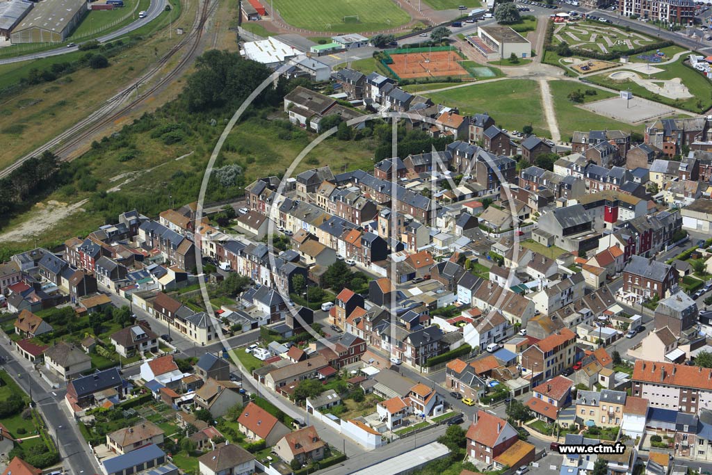 Photo arienne de Mers-les-Bains (Centre)