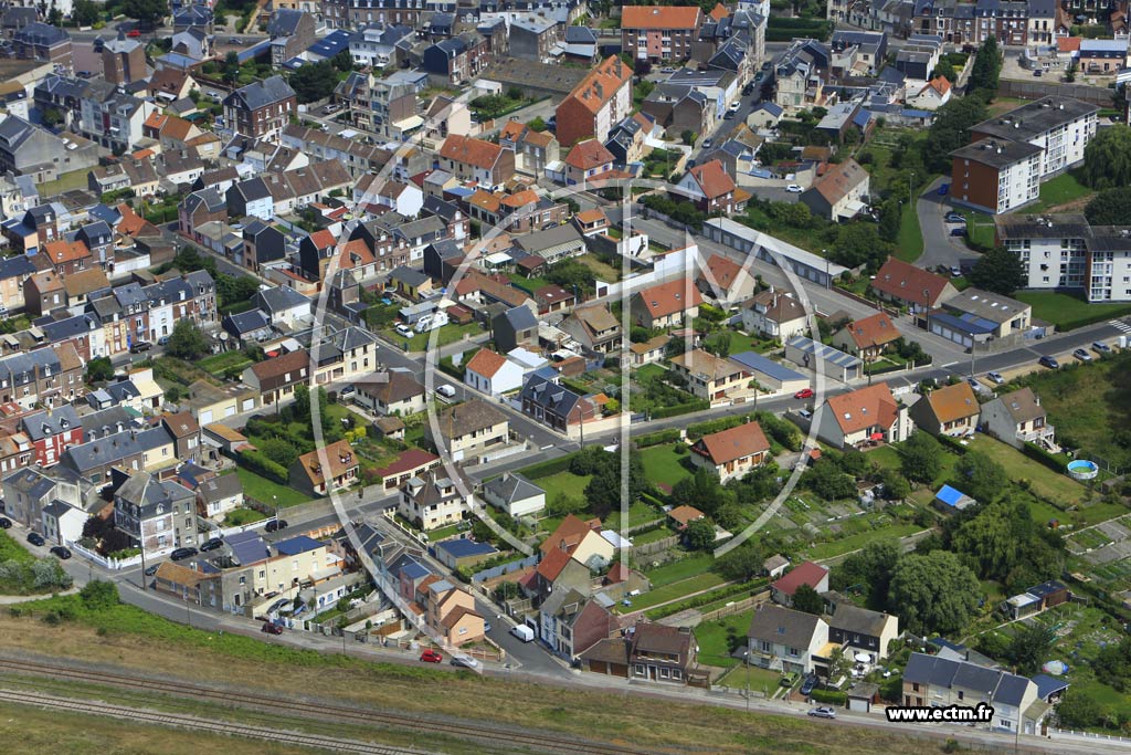 Photo arienne de Mers-les-Bains (Centre)