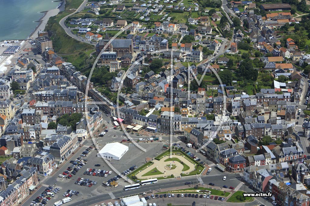 Photo arienne de Mers-les-Bains (Centre)