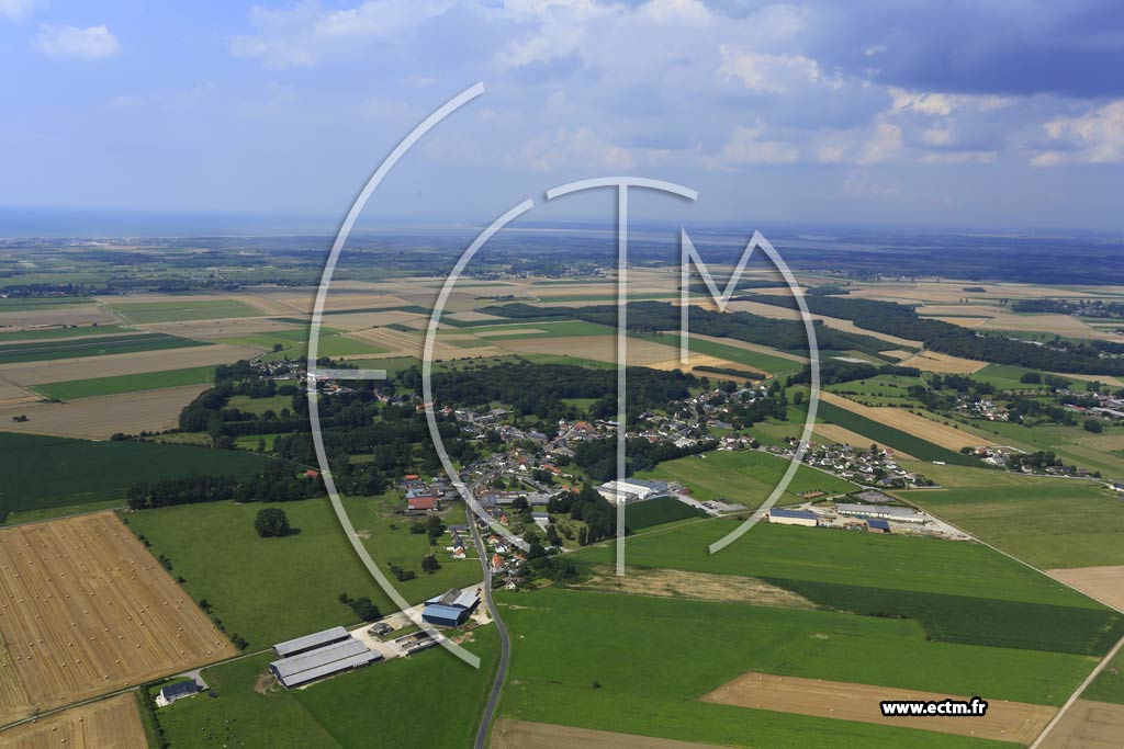 Photo arienne de Vaudricourt