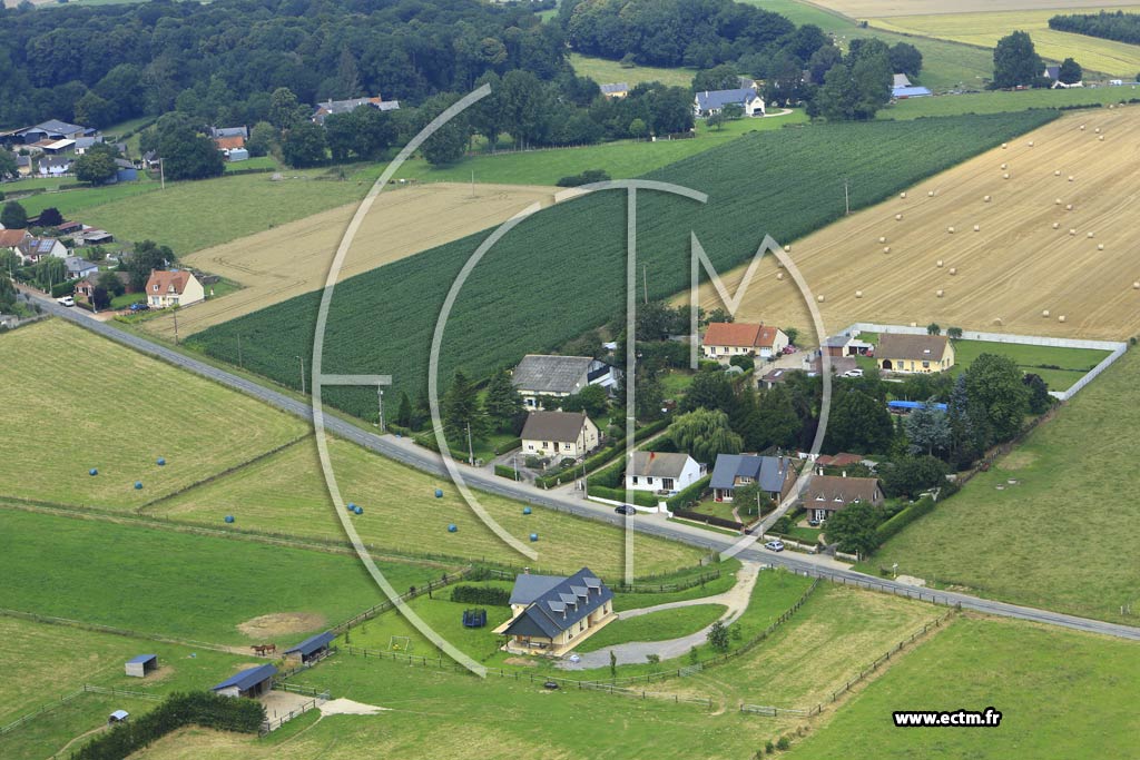 Photo arienne de Vaudricourt