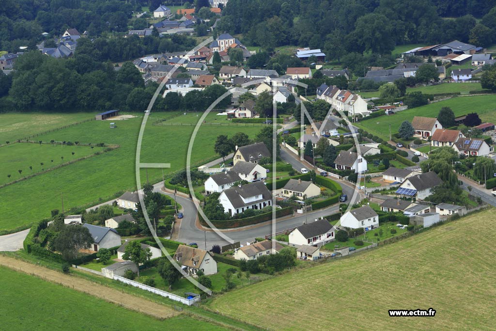 Photo arienne de Vaudricourt