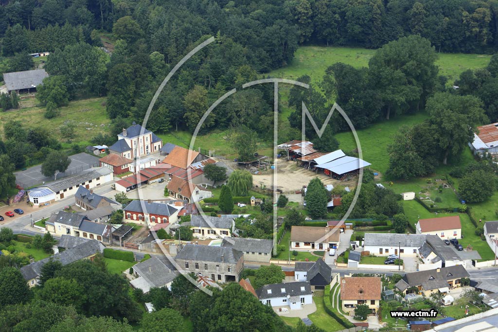 Photo arienne de Vaudricourt
