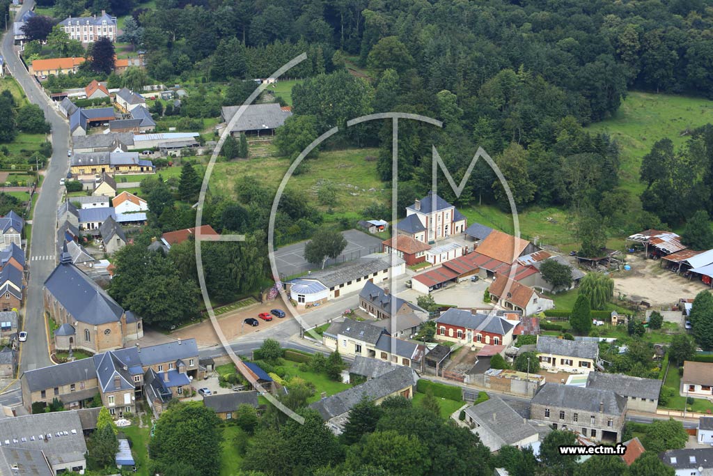 Photo arienne de Vaudricourt