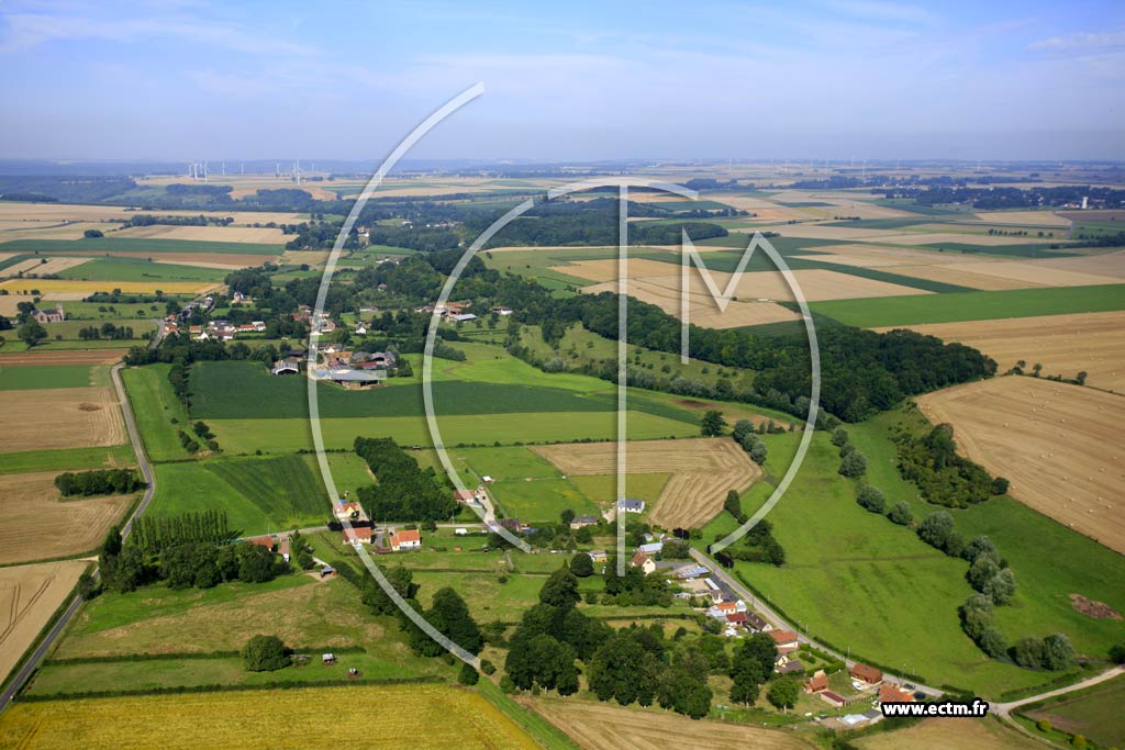 Photo arienne de Vismes (Hantecourt)