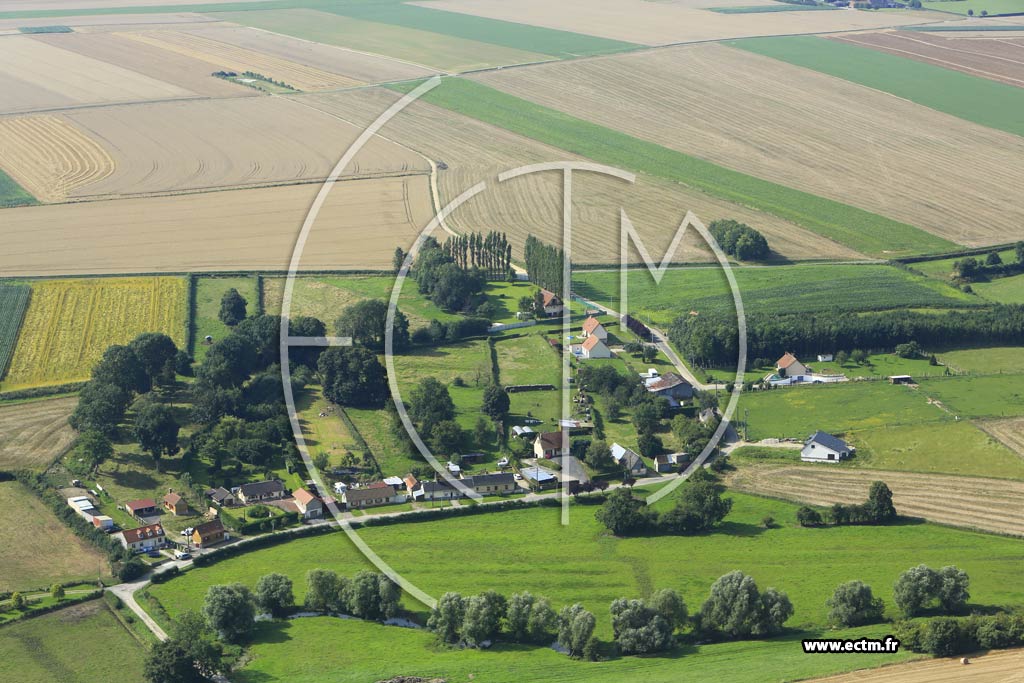 Photo arienne de Vismes (Hantecourt)