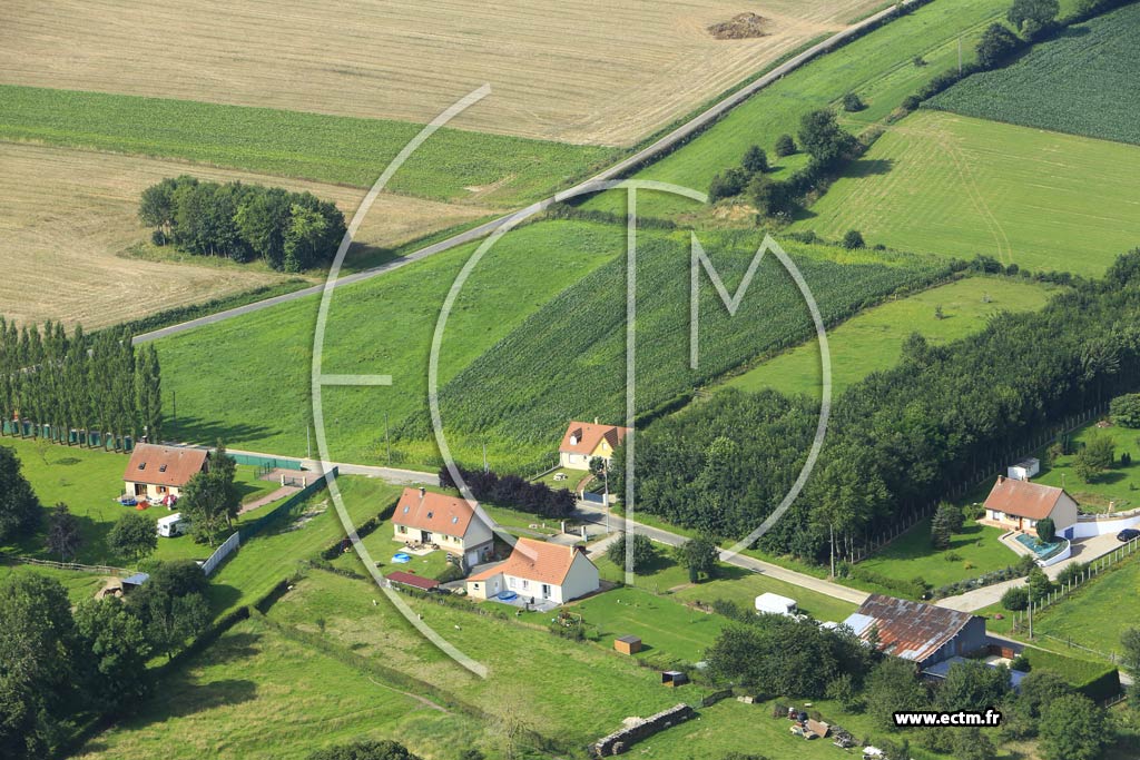 Photo arienne de Vismes (Hantecourt)