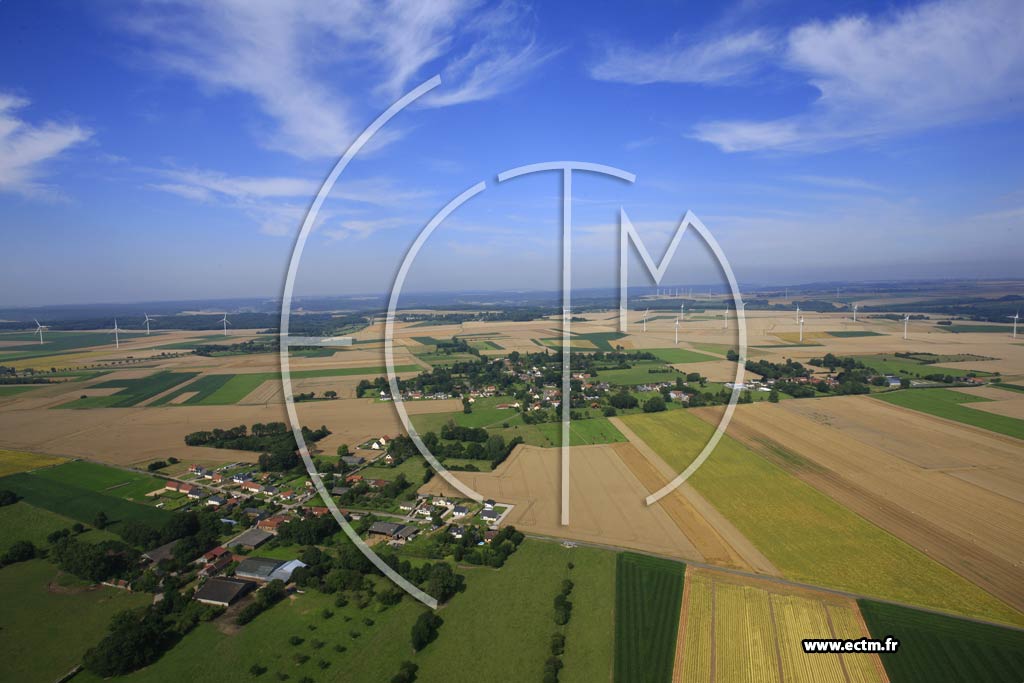 Photo arienne de Vismes (Wiammeville)