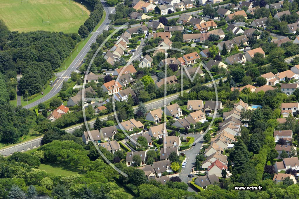Photo arienne de Courcouronnes (le Parc du Bocage)