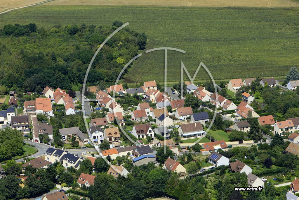 Photo arienne de La Ville-du-Bois (la Fosse aux Moines)