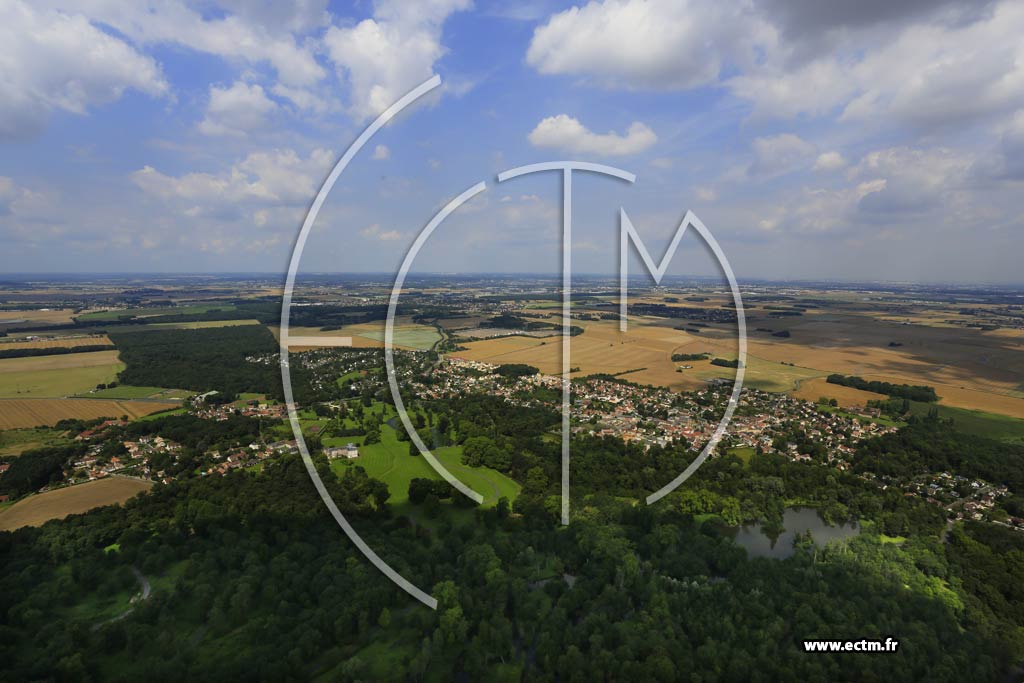 Photo arienne de Saint-Vrain