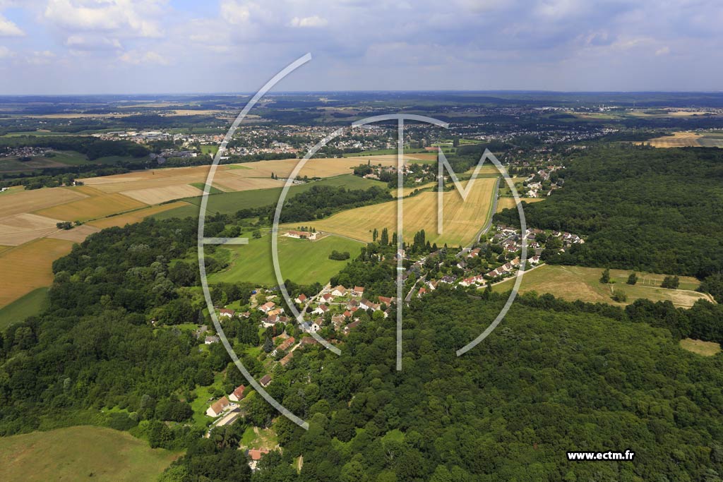 Photo arienne de Saint-Yon (Feugres)