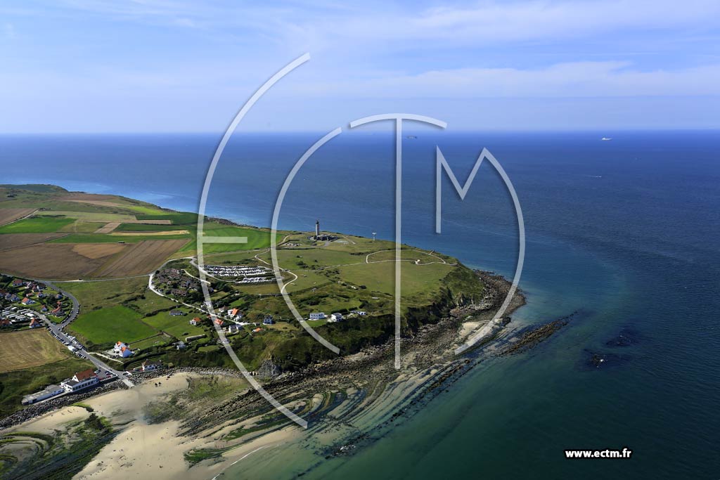 Photo arienne de Audinghen (le Gris Nez)